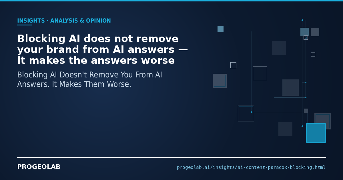 The AI Content Paradox: Blocking ChatGPT Backfires | PROGEOLAB